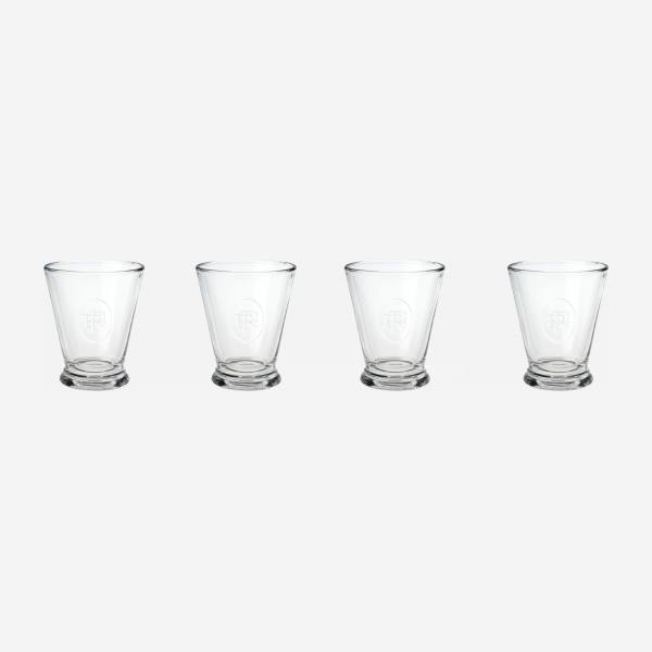 Set 4 vasos de vidrio - 260 ml - Color