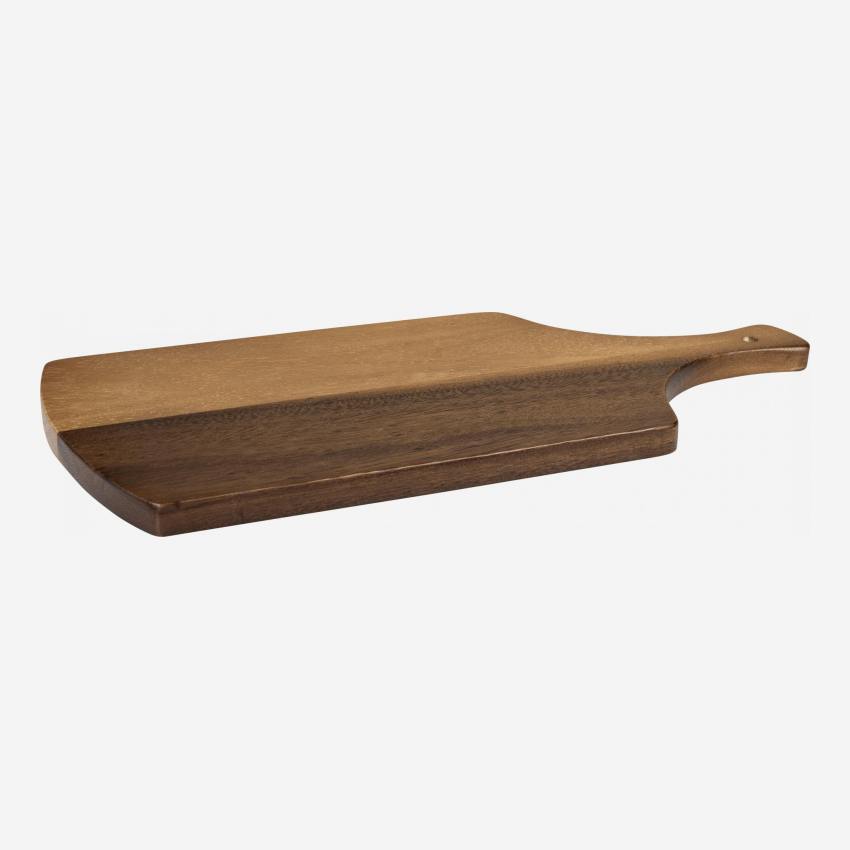 Tábua de cortar em madeira de acácia - 39,5 cm - Natural