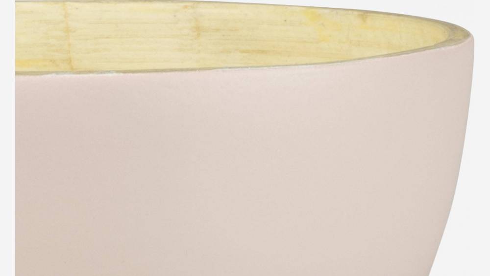Saladeira de bambu - 12cm - Rosa