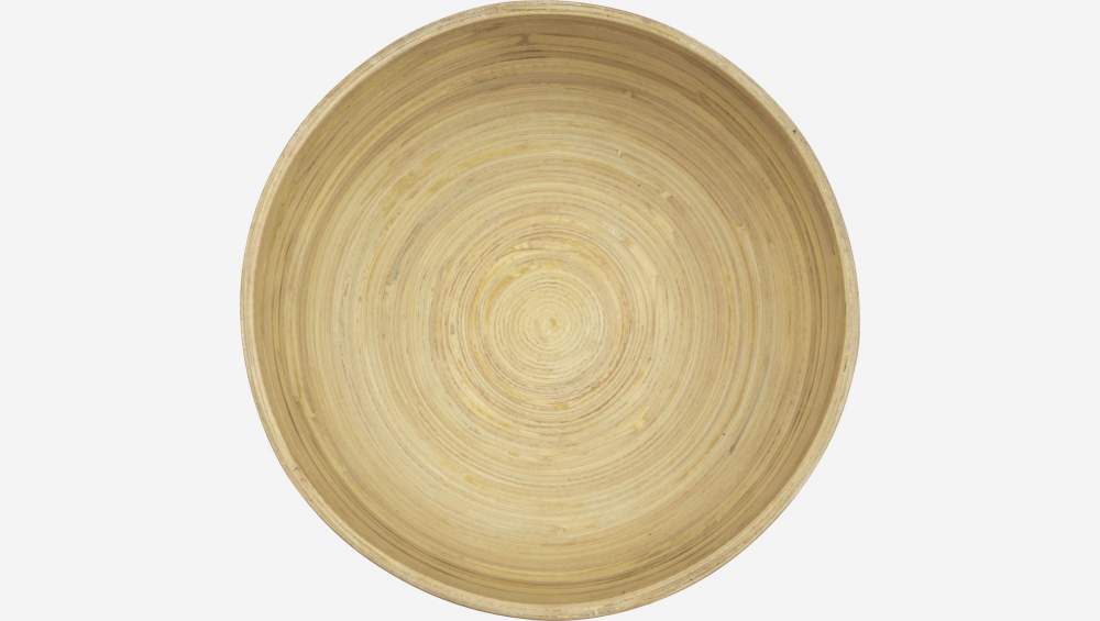 Saladeira de bambu - 16,5cm - Castanho