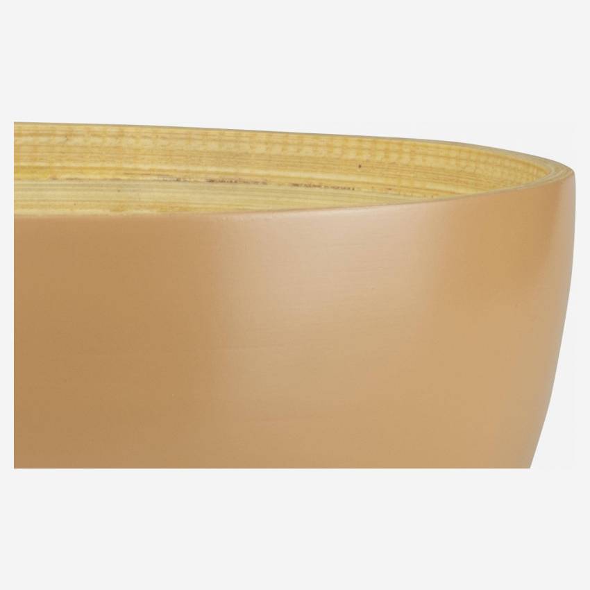 Saladeira de bambu - 16,5cm - Castanho