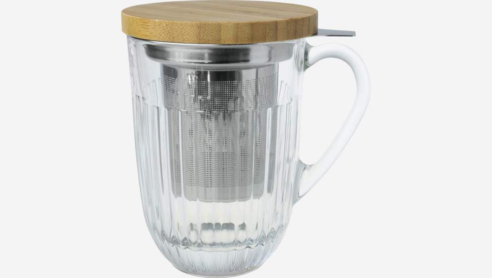 Taza para té de vidrio - 400 ml - Transparente