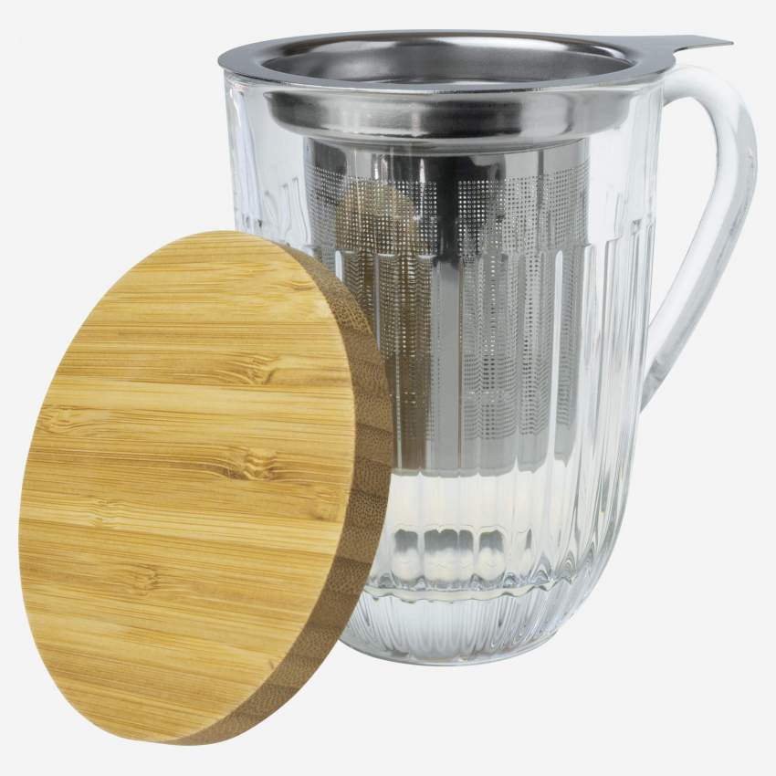 Taza para té de vidrio - 400 ml - Transparente