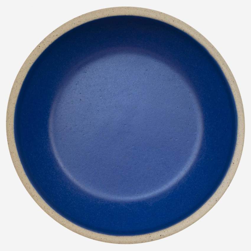 Schale aus Sandstein - 11,5 cm - Blau