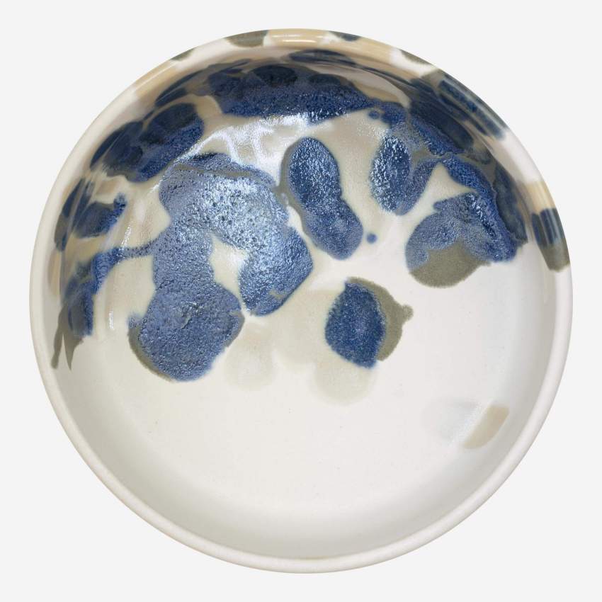 Schale aus Sandstein - 13,5 cm - Blau