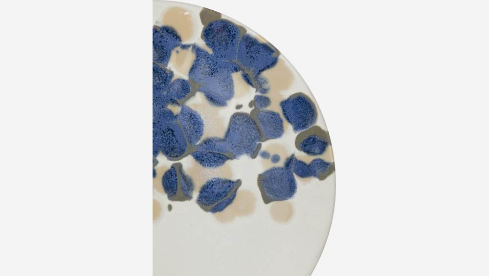 Dessertteller aus Sandstein - 21 cm - Blau