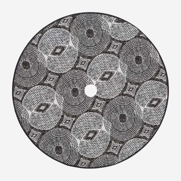 Abajur disco em algodão - 50 cm - Motivo Tasmânia by Floriane Jacques