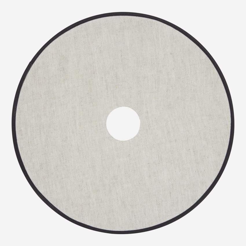 Pantalla disco de algodón - 27 cm - Natural