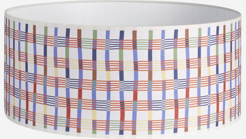 Abat-jour en coton - 40 x 18 cm - Multicolore