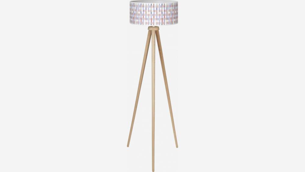 Leuchtenschirm aus Baumwolle - 40 x 18 cm - Bunt