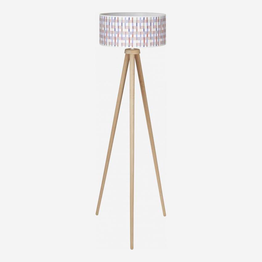 Leuchtenschirm aus Baumwolle - 40 x 18 cm - Bunt