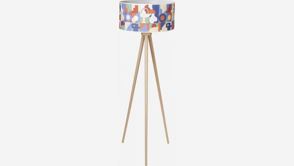 Leuchtenschirm aus Baumwolle - 50 x 24 cm - Bunt