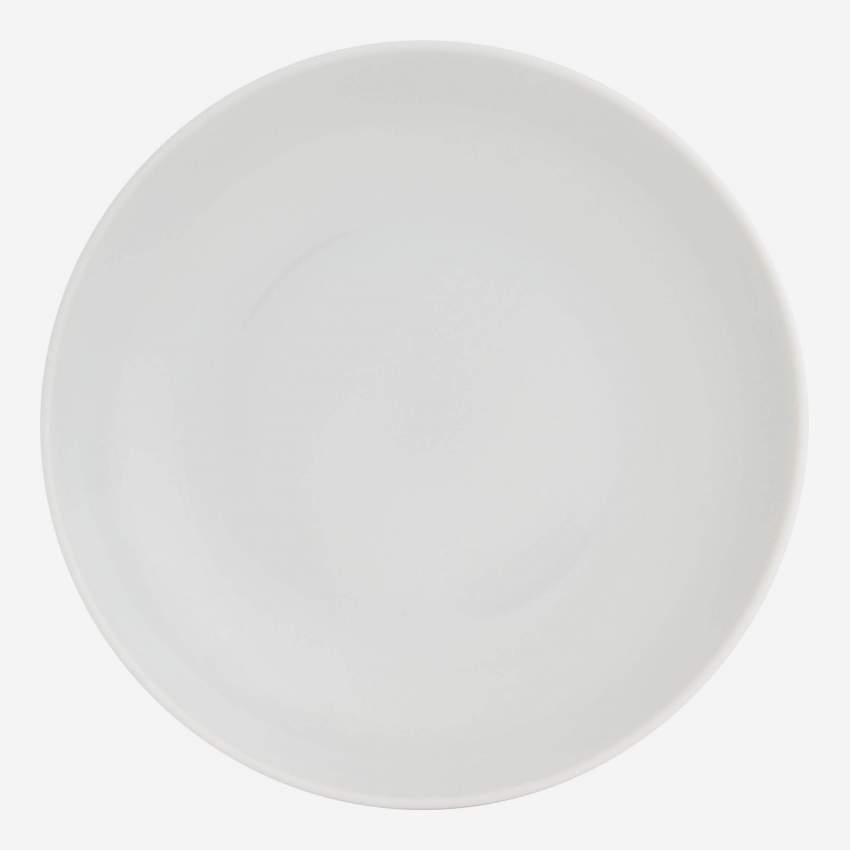 Bol à pâtes en porcelaine - 20 cm - Blanc
