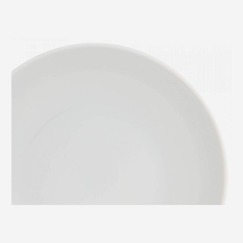 Piatto fondo in porcellana - Bianco - 20 cm