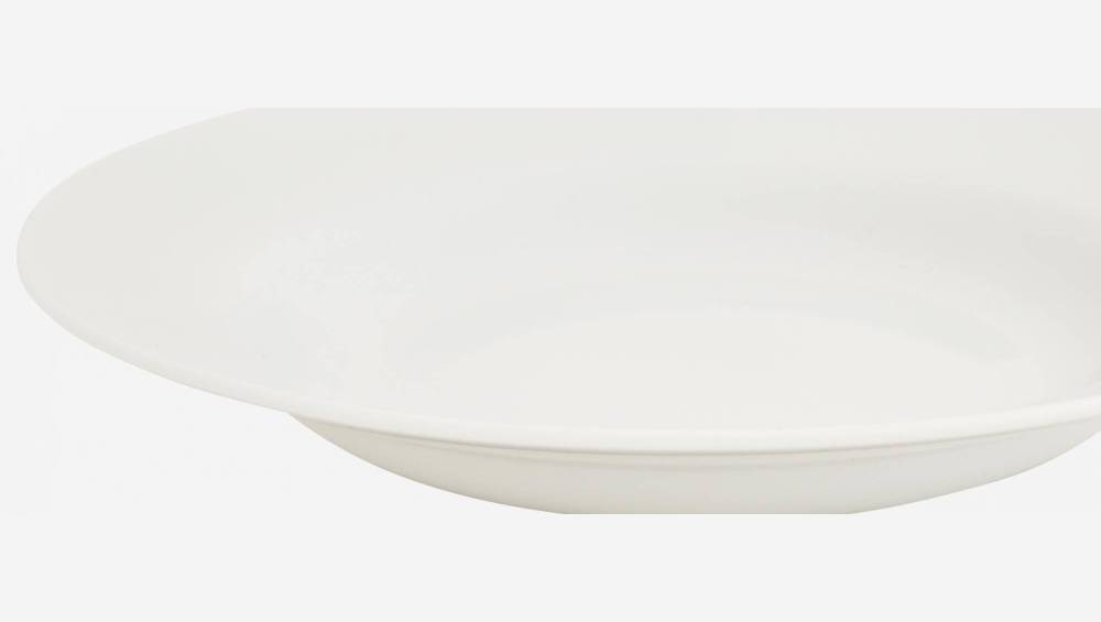 Assiette creuse en porcelaine - 28 cm - Blanc - Design by Queensberry & Hunt