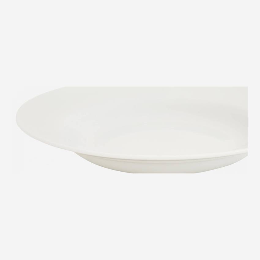 Assiette creuse en porcelaine - 28 cm - Blanc - Design by Queensberry & Hunt