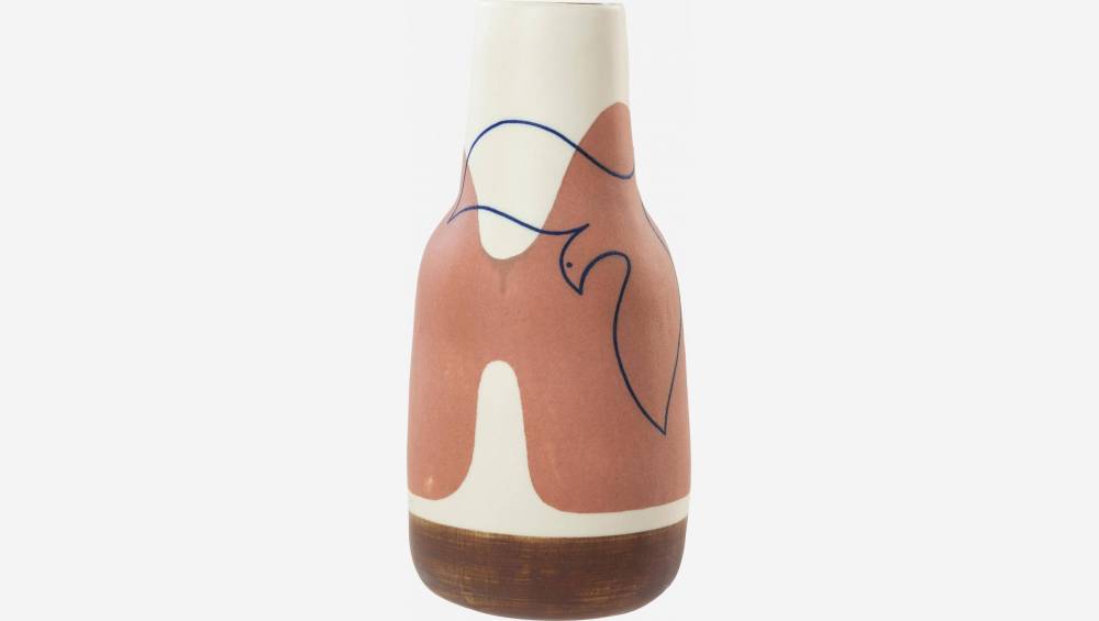 Vase aus Sandstein - 25 cm - Motiv by Floriane Jacques