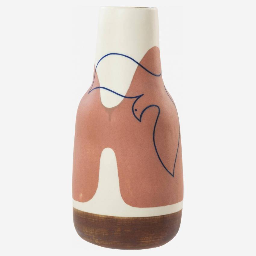Vase aus Sandstein - 25 cm - Motiv by Floriane Jacques