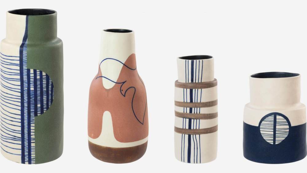 Vaas van aardewerk - 25 cm - Design by Floriane Jacques