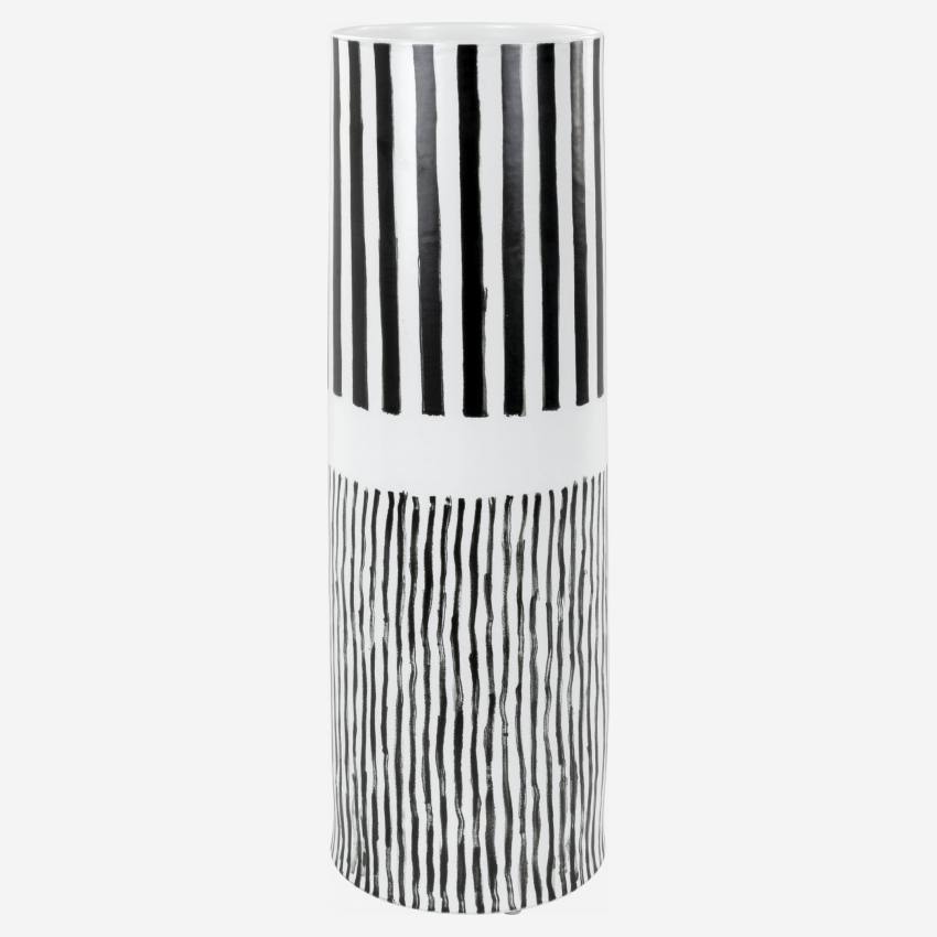 Vase en porcelaine - 49 cm - Noir