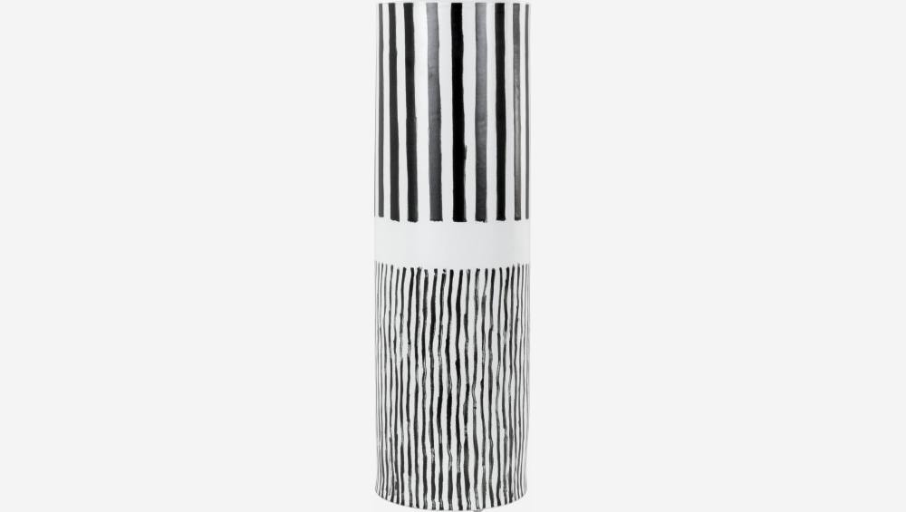 Vase aus Porzellan - 49 cm - Schwarz