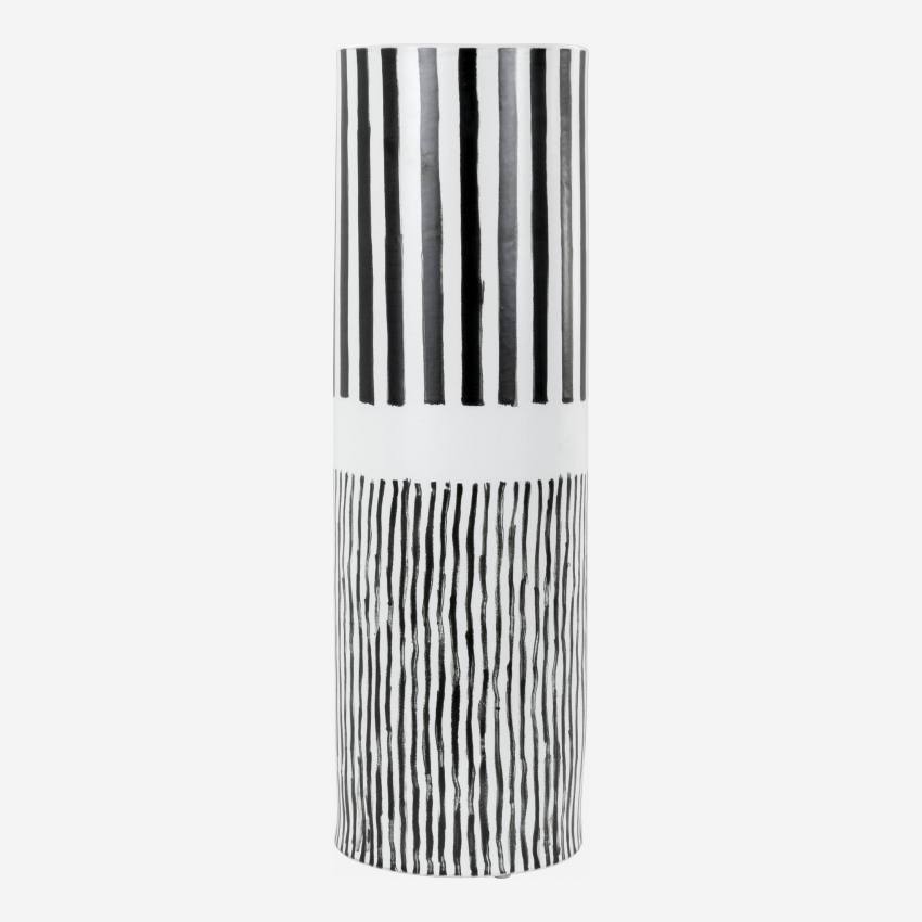 Vase aus Porzellan - 49 cm - Schwarz