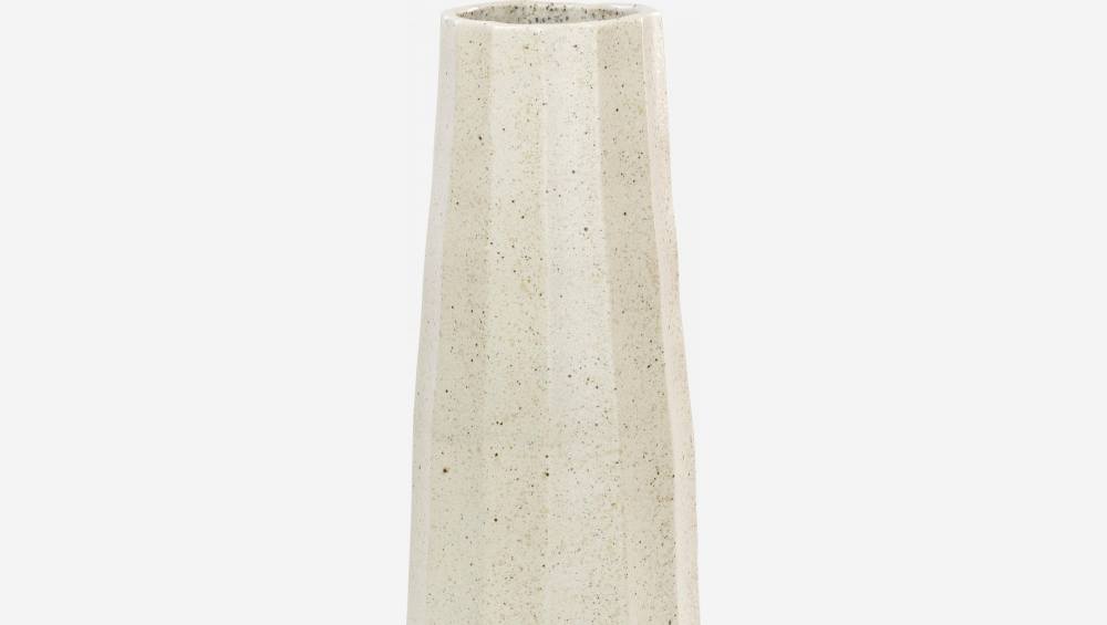 Vaso in arenaria - 34 cm - Beige