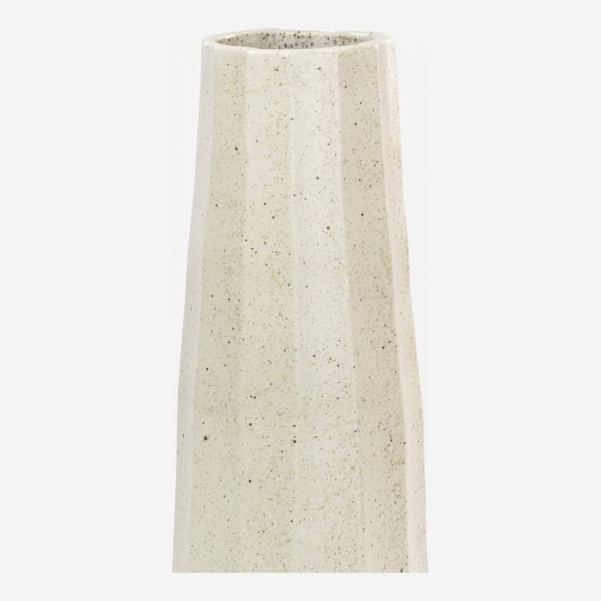 Vaas van aardewerk - 35 cm - Beige