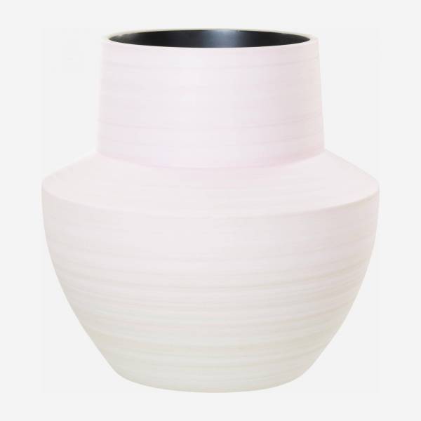 Vaas van aardewerk - 20 cm - Roze