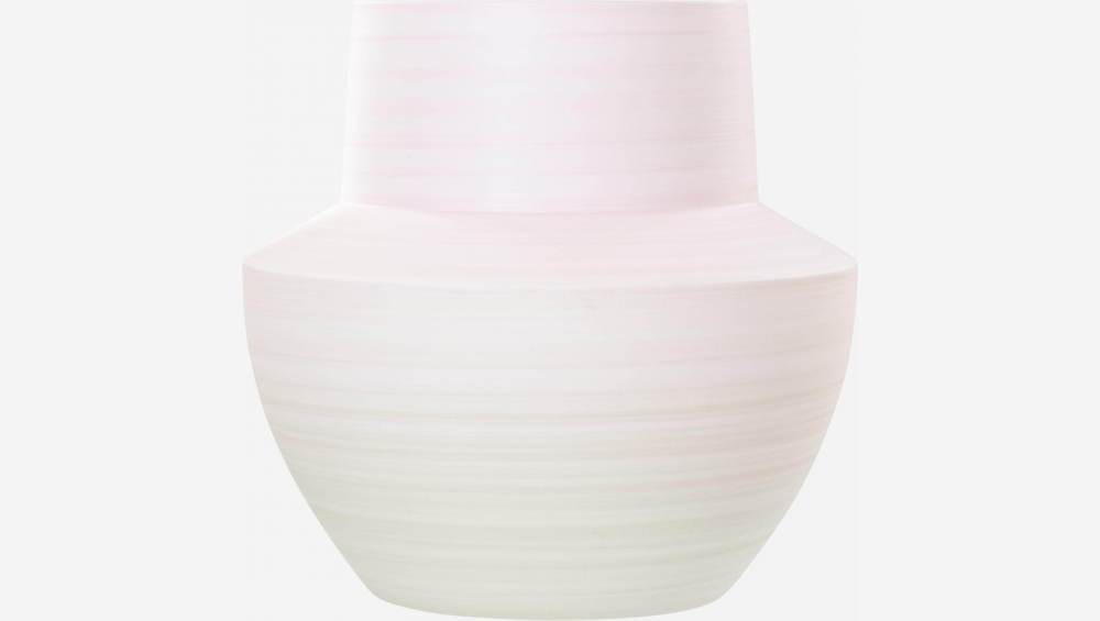 Vase en grès - 20 cm - Rose