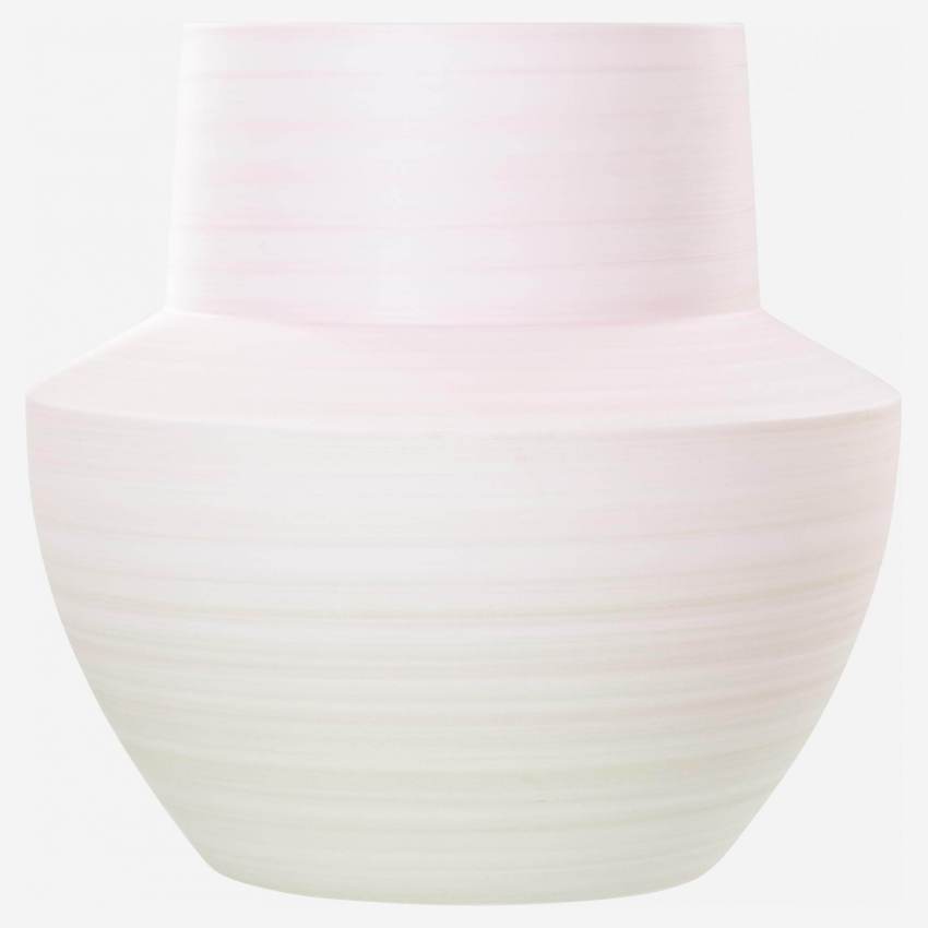 Vaas van aardewerk - 20 cm - Roze