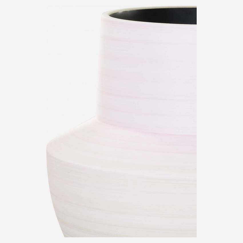 Vase aus Sandstein - 25 cm - Rosafarben
