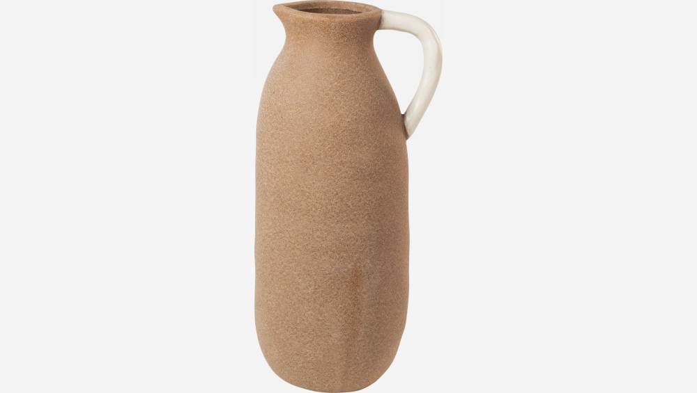 Kannenvase aus Keramik - 37 cm - Braun