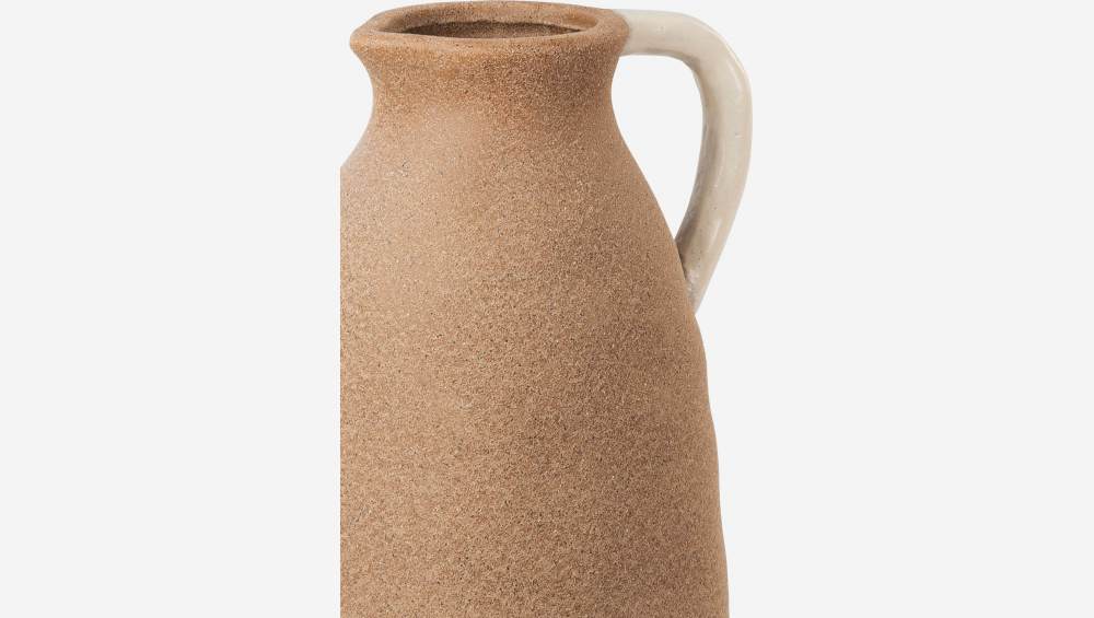 Jarro de cerâmica - 37 cm - Castanho