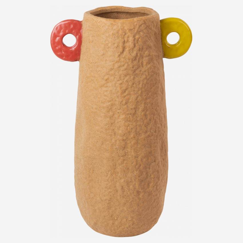 Jarrón de cerámica - 34 cm - Terracota