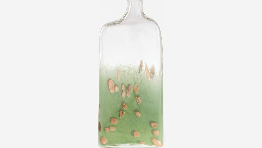 Jarrón de vidrio - 31 cm - Verde celadón