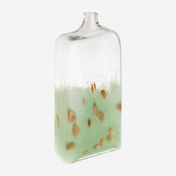Vaas van glas - 37 cm - Celadongroen