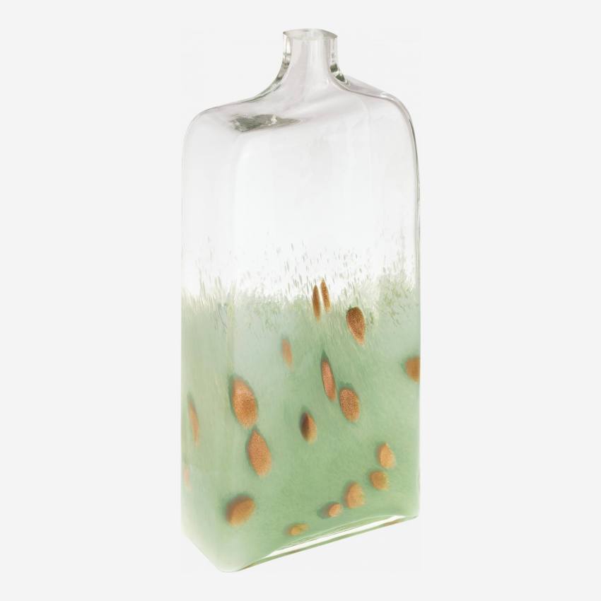 Jarrón de vidrio - 37 cm - Verde celadón