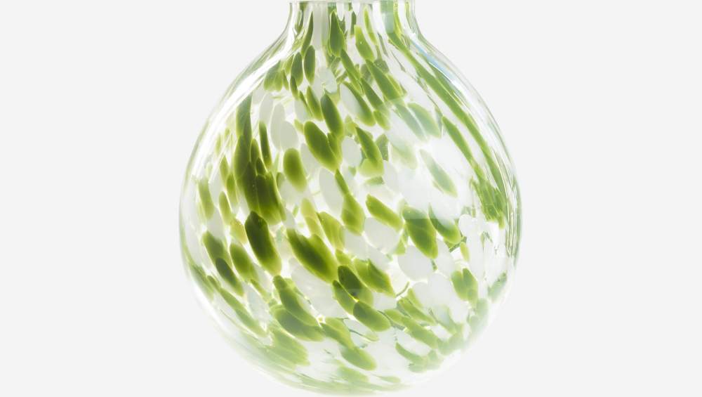 Vaas van glas - 25 x 27 cm - Groen