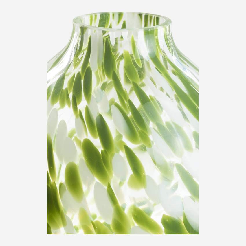 Vaso in vetro soffiato - 25 x 27 cm - Verde