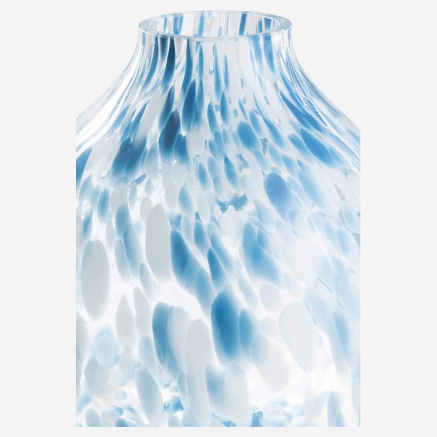 Vaas van glas - 30 x 33 cm - Blauw
