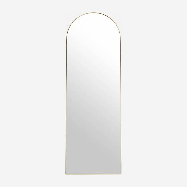 Espejo de pared de metal - 152 x 50 cm - Dorado