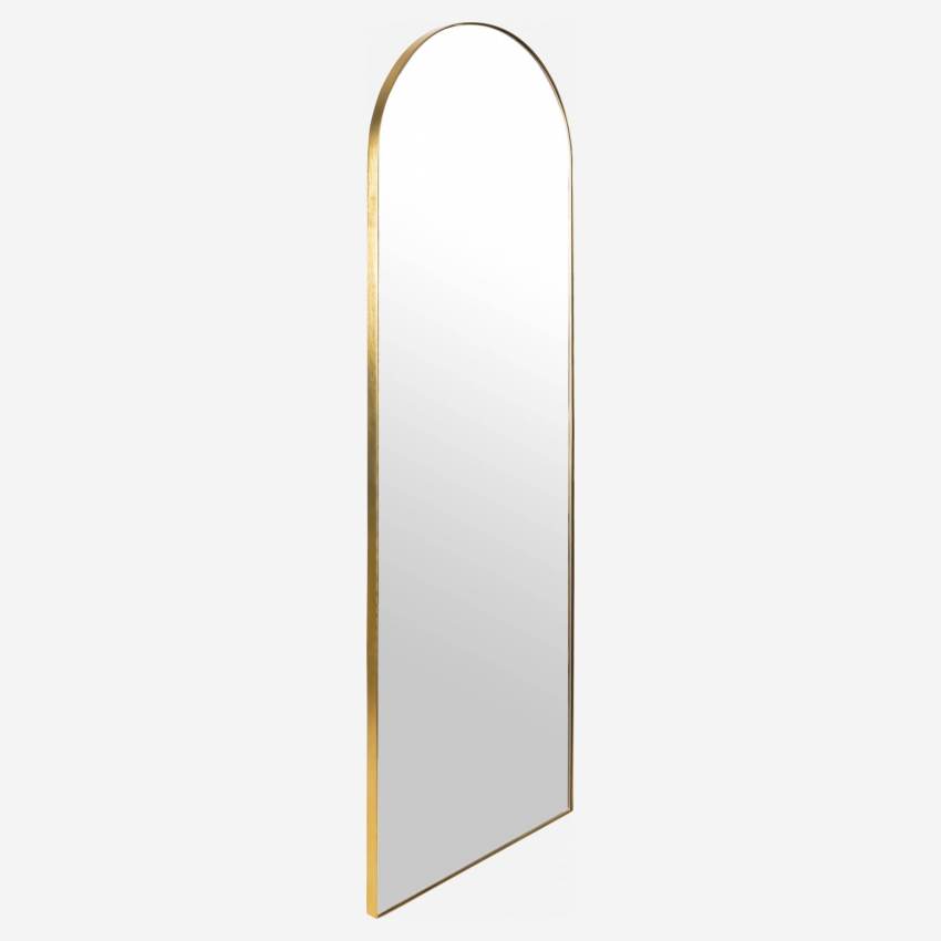 Espelho de parede em metal - 152 x 50 cm - Dourado