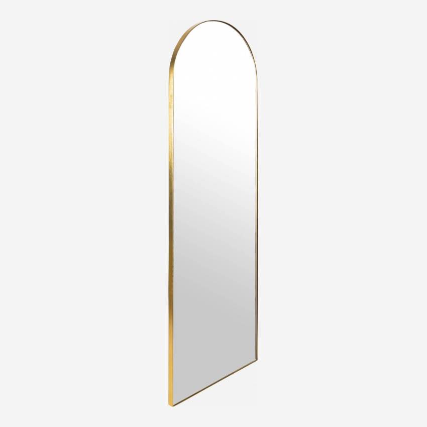 Specchio da parete in metallo - 152 x 50 cm - Dorato