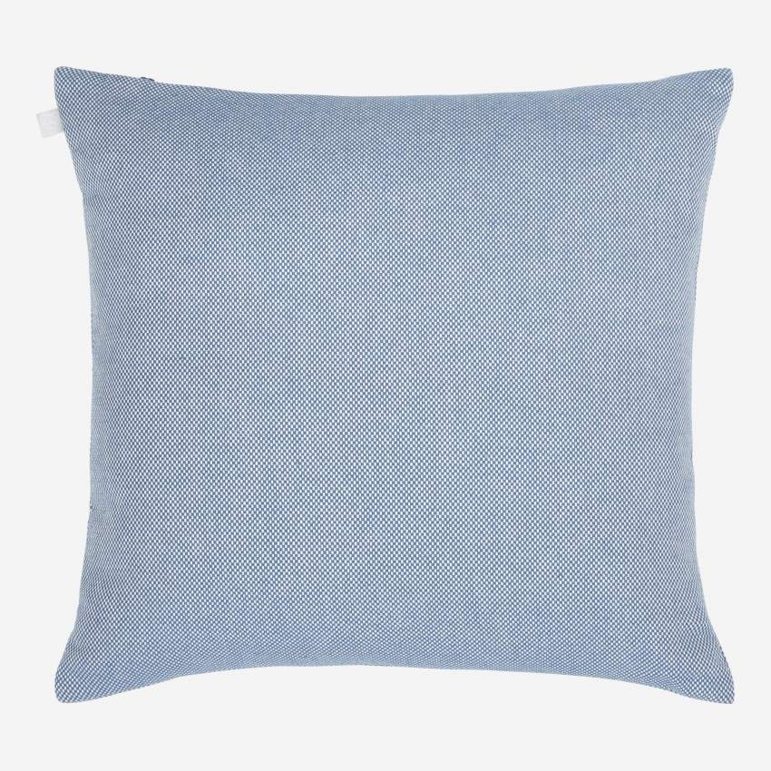 Cuscino in cotone - 45 x 45 cm - Blu
