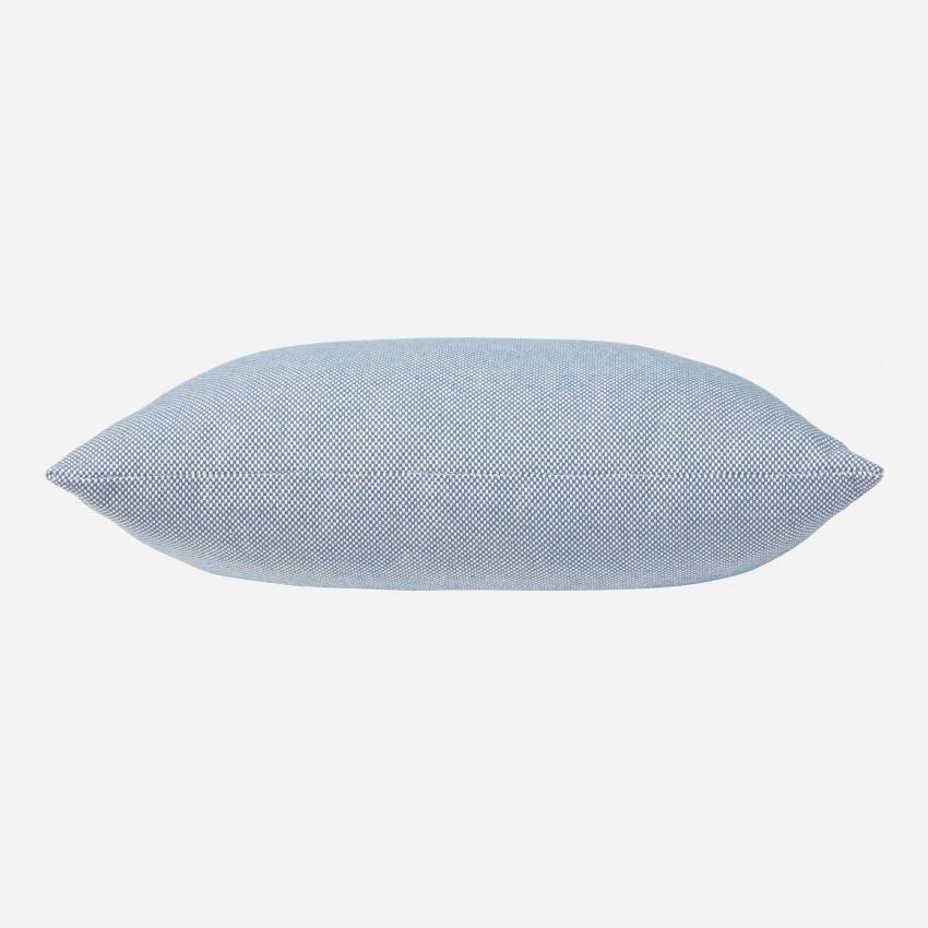 Almofada de Algodão - 45 x 45 cm - Azul