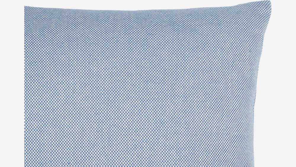 Cojín de algodón - 45 x 45 cm - Azul