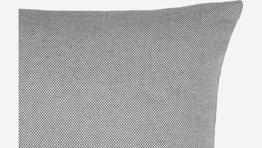 Cojín de algodón - 45 x 45 cm - Gris