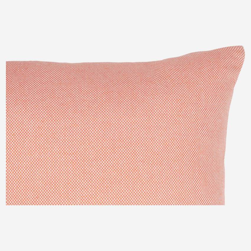Almofada de sofá em algodão - 45 x 45 cm - Laranja