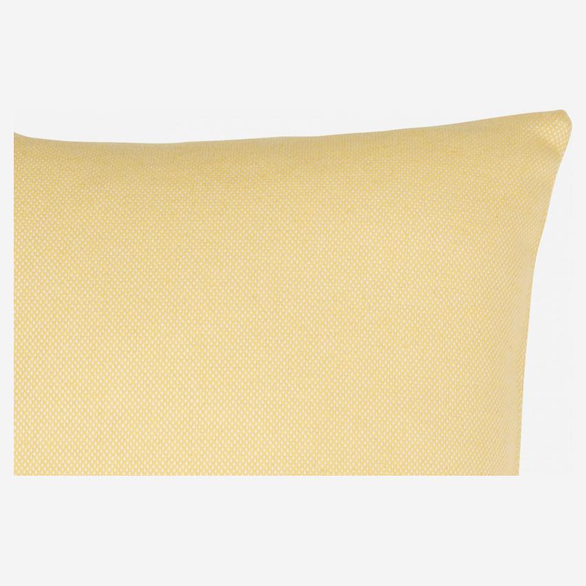 Cojín de algodón - 45 x 45 cm - Amarillo